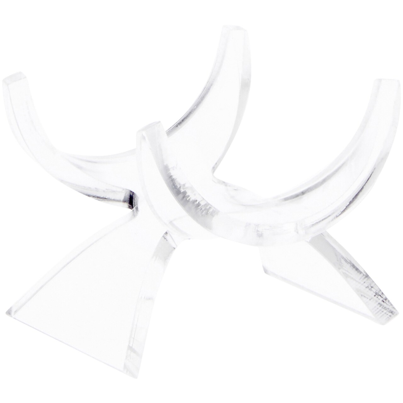 Plymor Clear Acrylic Fossil, Mineral or Crystal Display Holder Stand, 1.5" H x 1.75" W x 1.75" D